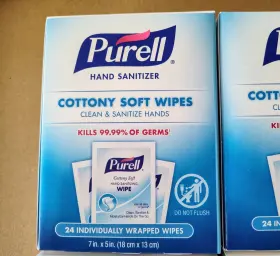073852299557 PURELL Cottony Sanitizing Wipes Wrapped #2