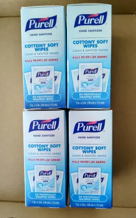 073852299557 PURELL Cottony Sanitizing Wipes Wrapped #3