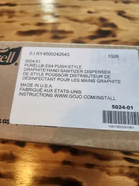 1024-01 PURELL Push Graphite Sanitizer Dispenser Refills