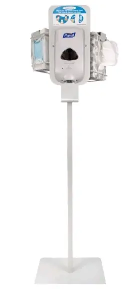 2941M2 PURELL Sanitizer Stand Dispenser Tissue Mask Brackets