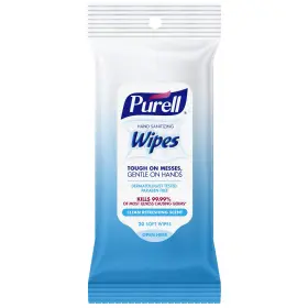 60018 PURELL Sanitizing Wipes Citrus Scent Alcohol Kills