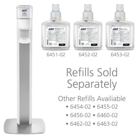 7306-DS-SLV PURELL Messenger Sanitizer Floor Stand Dispenser #3