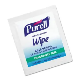 Gojo PURELL Premoistened Sanitizing Wipes Towelettes Wrapped