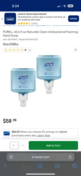 8828-06-UV PURELL Soap Dispenser Refill #3