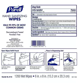 9118-02 PURELL Sanitizing Wipes Pack Carton #2