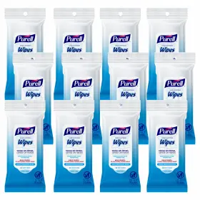 9124-28-CMR PURELL Sanitizing Wipes Flow Clean Scent Pack