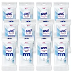 9269-12-CMR PURELL Pack Clean Go Cleaning Wipes Skin Scent