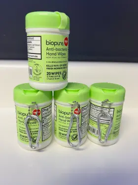 810146468912 QUEST USA Biopure Antibacterial Wipes Mini