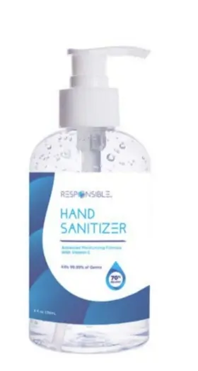 RS-HS-236 RESPONSIBLE Sanitizer Kills Germs Bottle