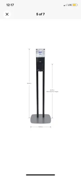 7218DS SHARP ELECTRONICS Purell Sanitizer Floor Stand #3
