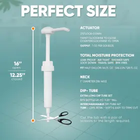 711181279016 SHVEESY Gallon Pump Dispenser Dispenses Glass #3