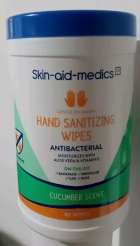 03631 SKIN-AID-MEDICS Sanitizing Wipes Antibacterial