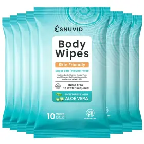 LOKKO92 SNUVID Body Wipes Bathing Rinse Disposable Bath