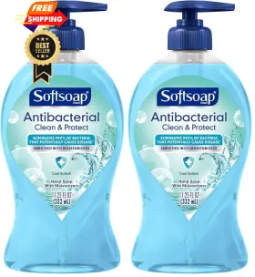 Softsoap Us07327a Antibacterial Liquid Hand Soap Pump 11.25 Fl Oz Pack Of 2 Ash