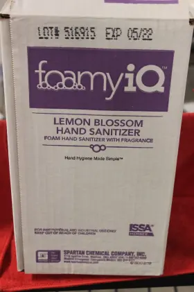 460400 SPARTAN Foamyiq Sanitizer Foam Lemon Blossom Refill Iq