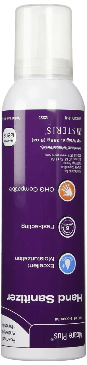 885503427499 STERIS Alcare Foam Alcohol