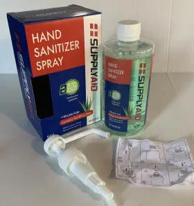 RRS-HS16B SUPPLY AID Dual Action Sanitizer Spray Aloe Box #2