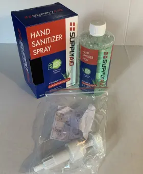RRS-HS16B SUPPLY AID Dual Action Sanitizer Spray Aloe Box #3