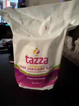 094922376640 TAZZA Antiseptic Sanitizing Wipes Alcohol