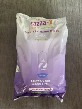 860001018097 TAZZA-X Sanitizing Wipes Alcohol
