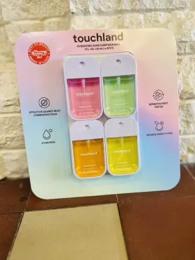 Touchland K0032 Power Mist Hand Sanitizer 4-pack Hydrating Scented 1 Fl Oz
