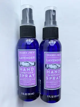 TJ403 TRADER JOES Lavender Sanitizer Spray Aloe Vitamin Set