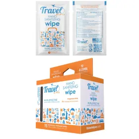195893484225 TRAVEL WIPES Sanitizing Packed