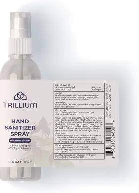 850018248006 TRILLIUM Sanitizer Spray Alcohol Antiseptic #2