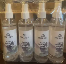 850018248013 TRILLIUM Bottles Sanitizer Spray Alcohol