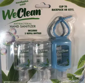 500139 WECLEAN Sanitizer Eucalyptus Scent Travel Rubber Clip #2