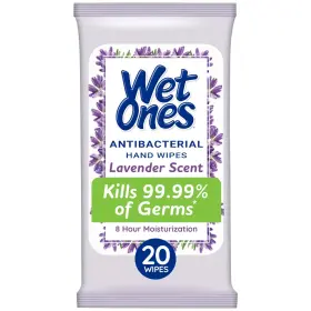 Lavender WET ONES Wipe Travel Pack Scent