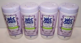 076828138539 WET ONES Pack Antibacterial Wipes Lavender Scent