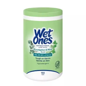076828138935 WET ONES Antibacterial Wipes Eucalyptus