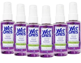 13180 WET ONES Hydrating Sanitizer Mist Lavender Pack