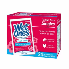 18305 WET ONES Wipes Antibacterial Wrapped