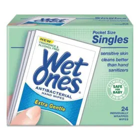 320668 WET ONES Sensitive Skin Wipes Singles Gentle Pack