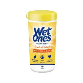 400002120209 WET ONES Antibacterial Wipes Tropical Splash