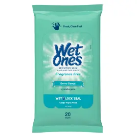 6321501 WET ONES Sensitive Skin Wipes Gentle Hypoallergenic