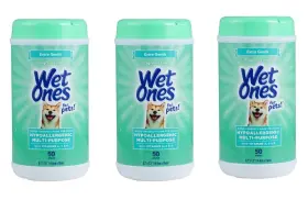 742797888958 WET ONES Dogs Hypoallergenic Wipes Pack