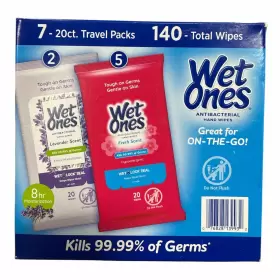 FC22013636 WET ONES Antibacterial Wipes Lavender Scent