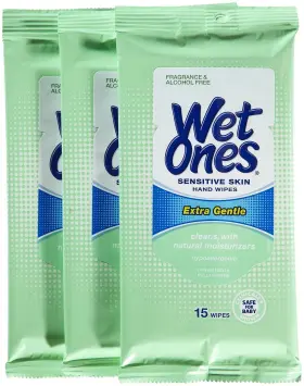 PX-247B WET ONES Sensitive Skin Moist Wipes Travel