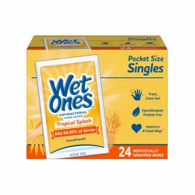 X000473002 WET ONES Wipes Tropical Splash