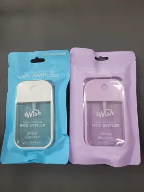 Wish 191554603523 Hand Sanitizers Island Coconut And Cherry Blossom New With Aloe Vit E 1.5floz