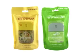 Wish 60382 Hand Sanitizer Spray Golden Citrus And Cucumber Melon 1.2 Fl Oz - 2 Pack