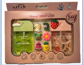 ITEM-4637 WISH Hydrating Moisturizing Sanitizer Set Alcohol