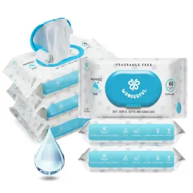 C44-B0CSG5BZQM PLANT Flushable Unscented Based Butt Wipe