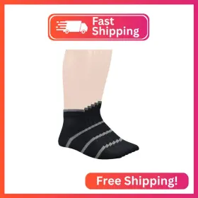 BD-S-0111-F YOMANDAMOR Mens Diabetic Ankle Socks Seamless Toe