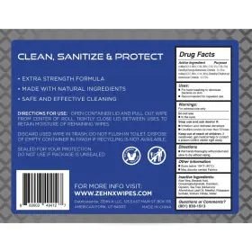 860003494127 ZEHN-X Antiseptic Sanitizing Wipes Unscented #3