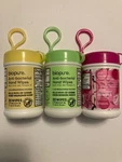 3 Biopure Antibacterial Travel Size Hand Wipes Keychain(honey W,m Breeze,jasmine. Fixed Price $8.99.