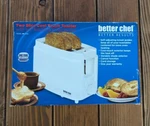 Better Chef 2-slice Toaster - Im215w Cancel Function, Cord Storage Nob. Fixed Price $26.99.